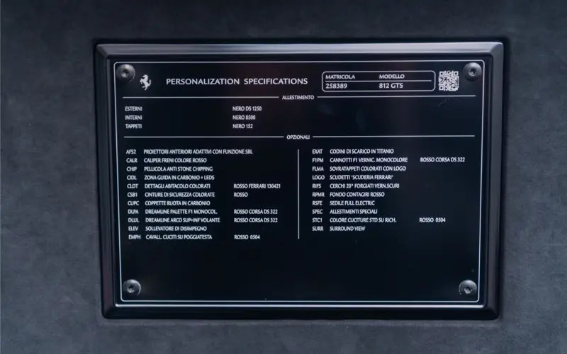 Ferrari 812 GTS 6.5 V12 HELE - 126017